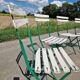 Set of 4 folding wrought iron bistro chairs