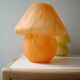 Vintage mushroom lamp in hand-blown glass