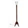 Art Deco floor lamp in carved beech, France, circa 1920