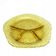 Appetizer platter, mid-century modern, yellow glass, design by J. Drost, Ząbkowice, Poland, 1970s