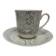 Vintage Polish cup and saucer from Wałbrzych Pottery, 1970s, set of 2