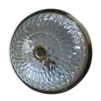 Ceiling lamp original molded glass globe Base brass dp 0322006