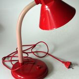 Space Age mid century modern table lamp made of metal and plastic, vintage from the 1970s
