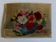 Huile sur carton signée Dior dahlias 1950