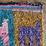 Berber carpet - Boucherouite - 53x102cm