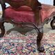 Fauteuil en acajou 19ème richement sculpté de style baroque