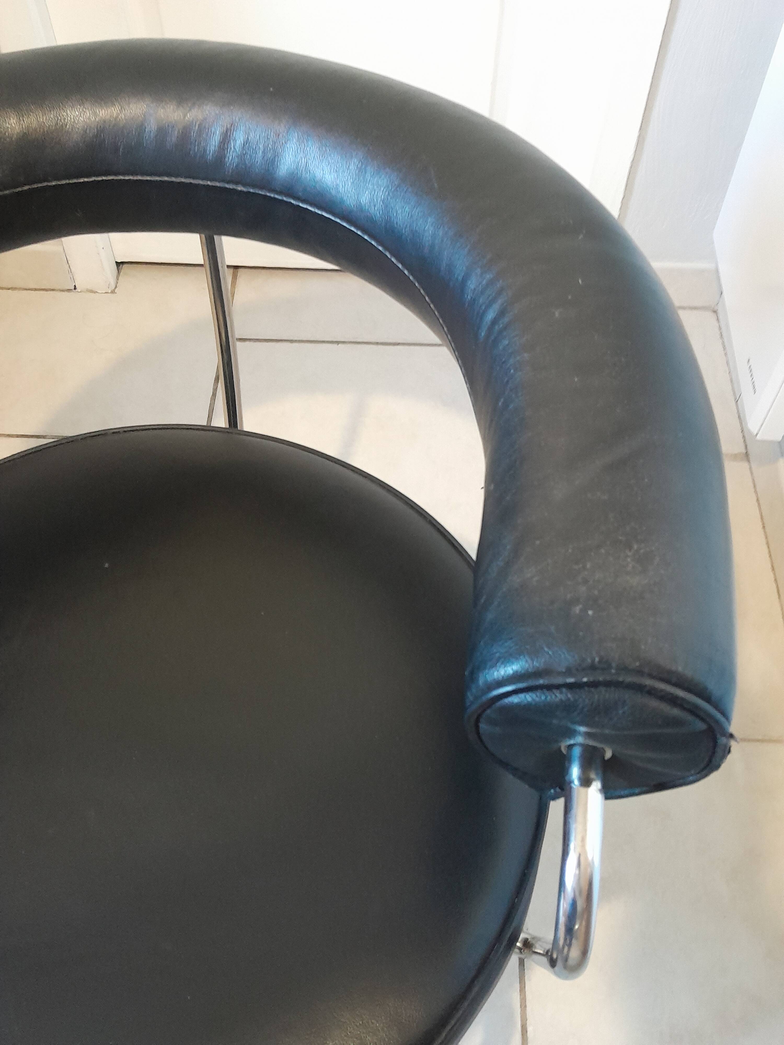 Fauteuil de bureau vintage design pivotant année 70 80
