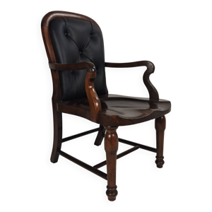 Chaise de bureau en noyer - victorien