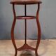 Varnished wood side table
