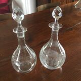 Lot of 9 old carafes