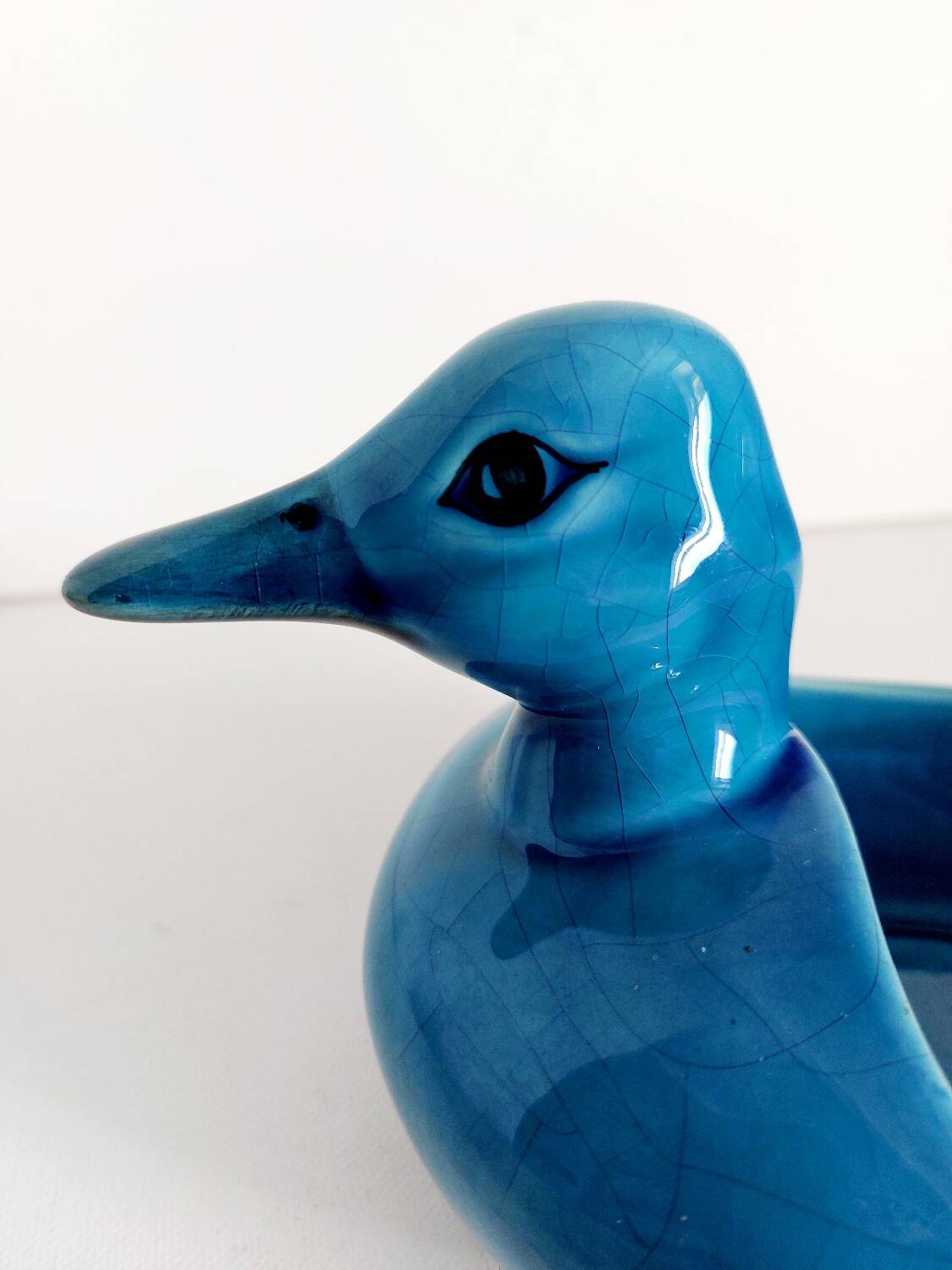 Empty ceramic duck pocket