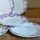 Nine Sarreguemines earthenware dessert plates, Brunoy service, 1940s