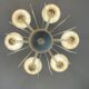 Venetian chandelier in murano glass circa 1940 vetro a reticello