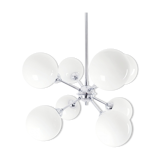 Sputnik chandelier glass and chrome