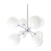Sputnik chandelier glass and chrome