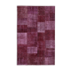 Hand-Knotted Turkish Vintage 193 cm x 300 cm Red Patchwork Rug