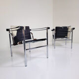 LC1 armchairs, Le Corbusier,  Cassina