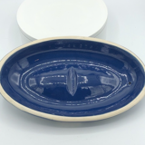 Terrine oval alsace Baeckeoffe blue