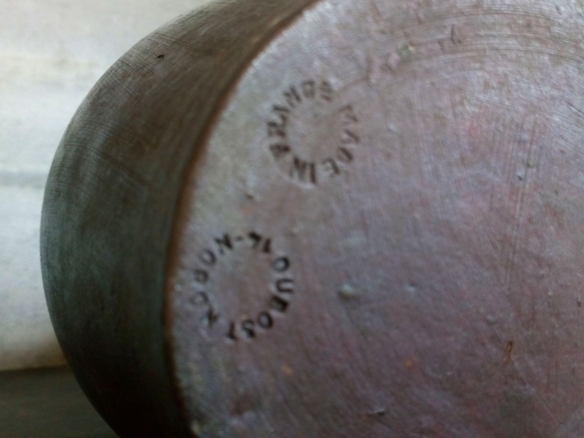 Bouteille grès noir Jean Dubost, années 70