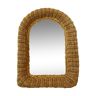 Rattan wicker mirror 22x29cm