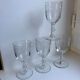 Set of 4 crystal wine glasses engraved 40-50 years