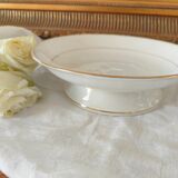 Pedestal plate, compotier in Limoges porcelain