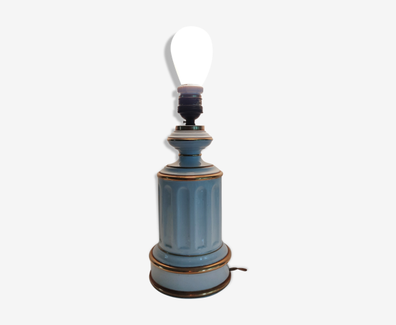 Foot of vintage lamp in Brussels porcelain
