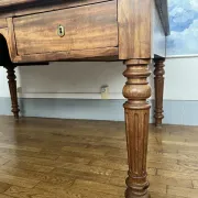 Large antique desk made of solid wood