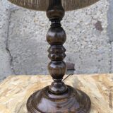 Table lamp in turned wood