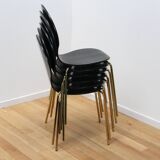 Suite de 8 chaises de salle à manger design