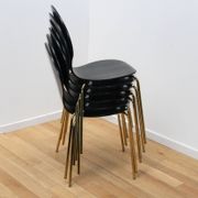 Suite of 8 designer dining room chairs