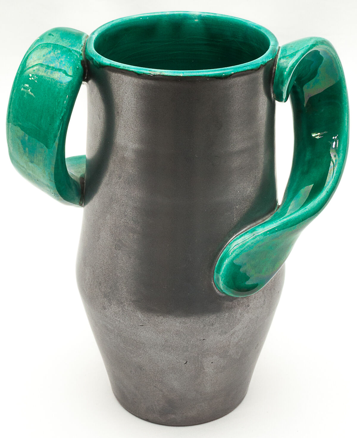 Green and anthracite vase, 1960