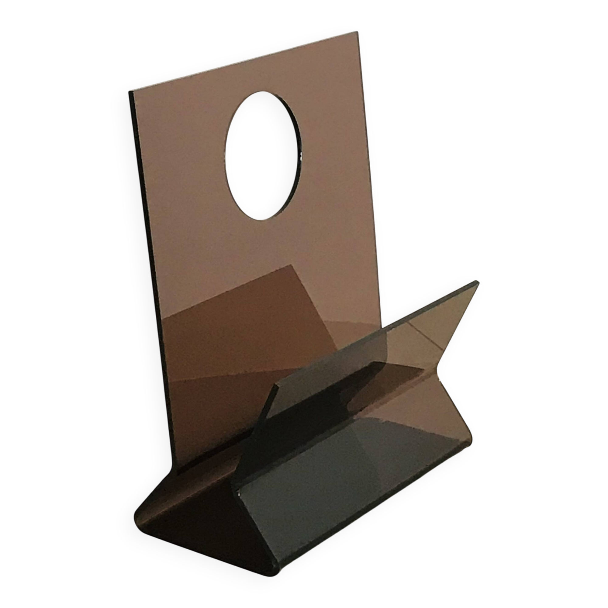 Altuglas magazine rack by Michel Dumas, France, 1970s