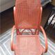 Rocking chair rouge