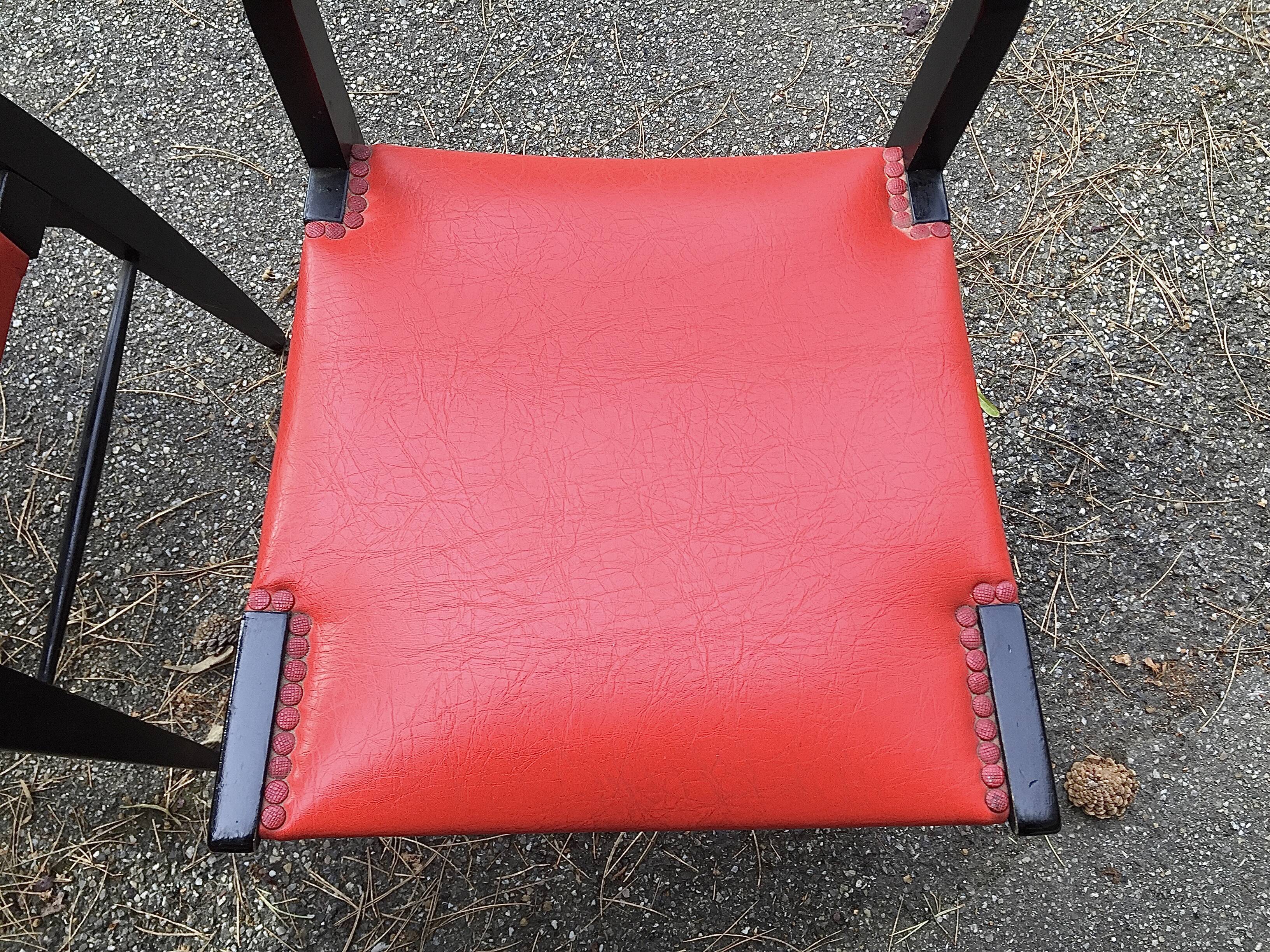 6 Alfred Hendrickx chairs circa 50s