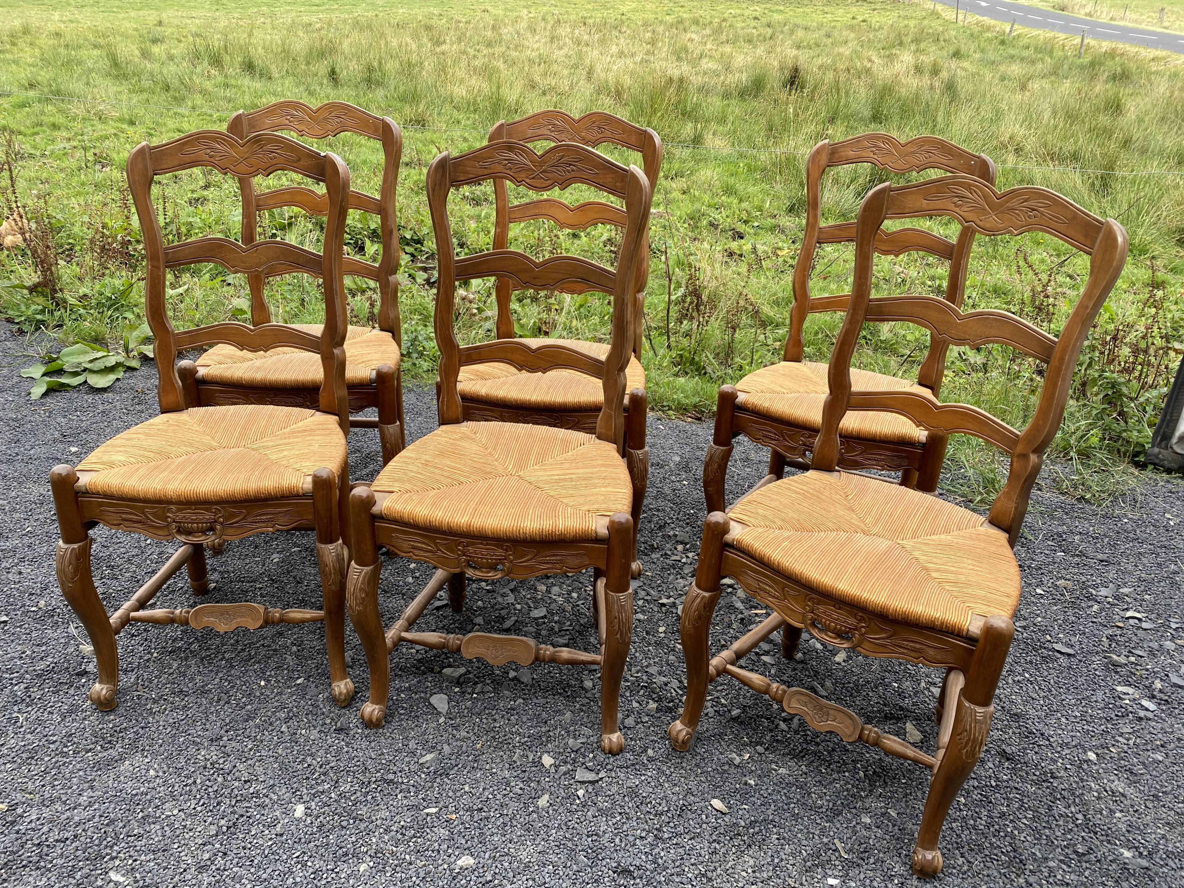 6 Provencal chairs
