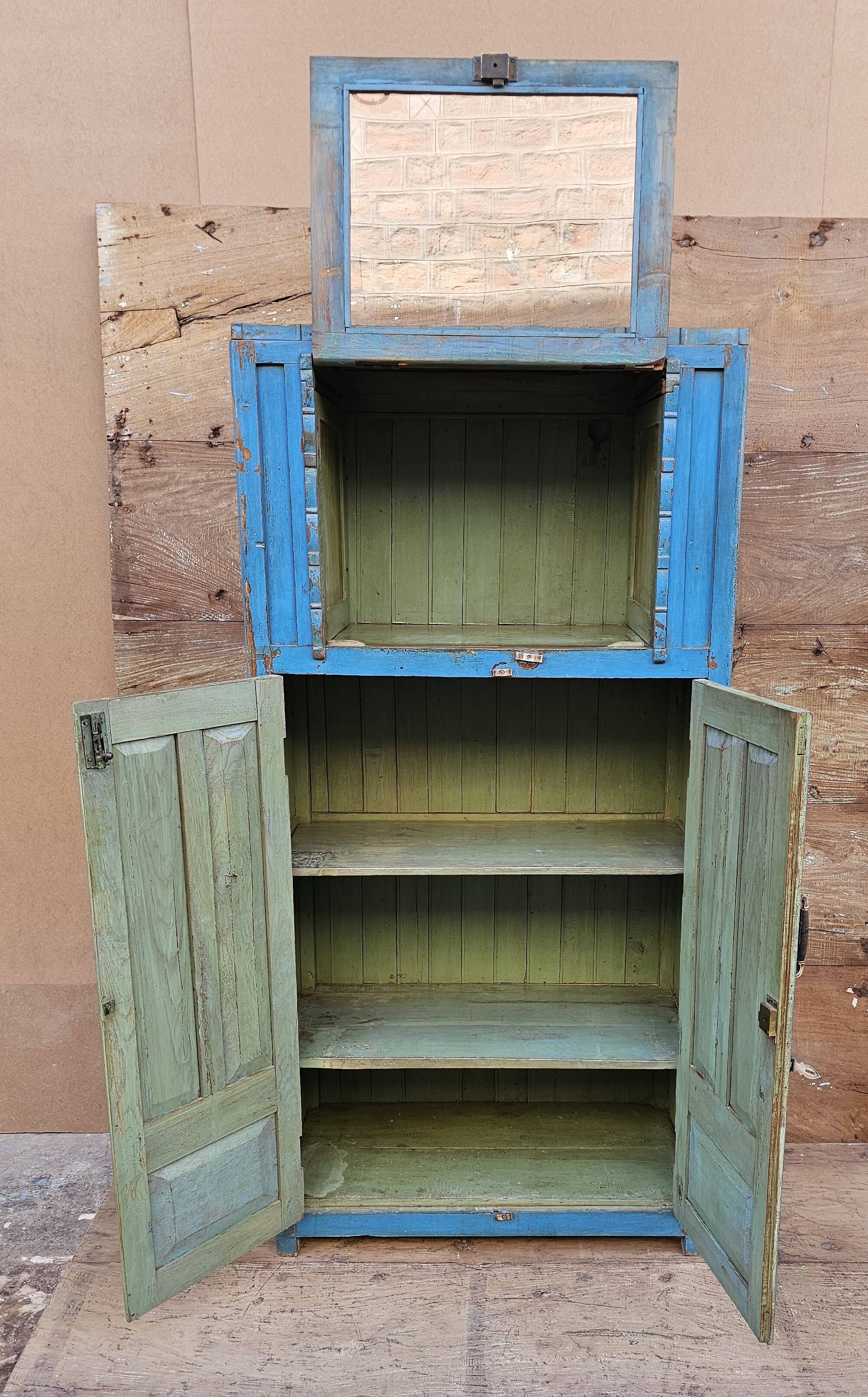 Vintage Art Deco radio cabinet in Burmese teak.