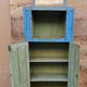 Vintage Art Deco radio cabinet in Burmese teak.