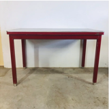 Red vintage steel desk or table