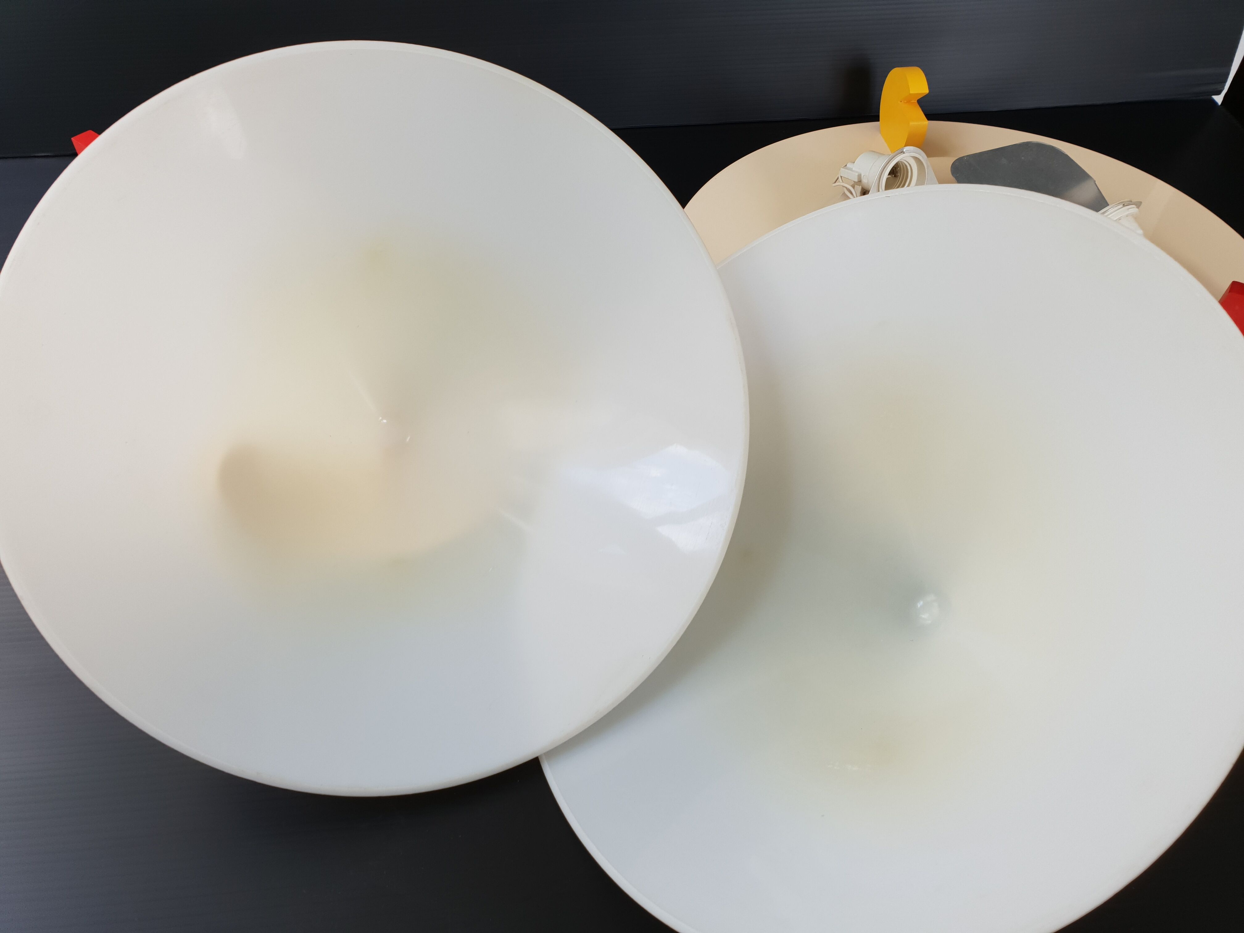 Pair of IKEA ceiling lights, 1980