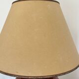 Red ceramic table lamp