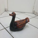 Large brown and black duck