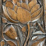 Arts and crafts hand carved pedestal, England ca 1880