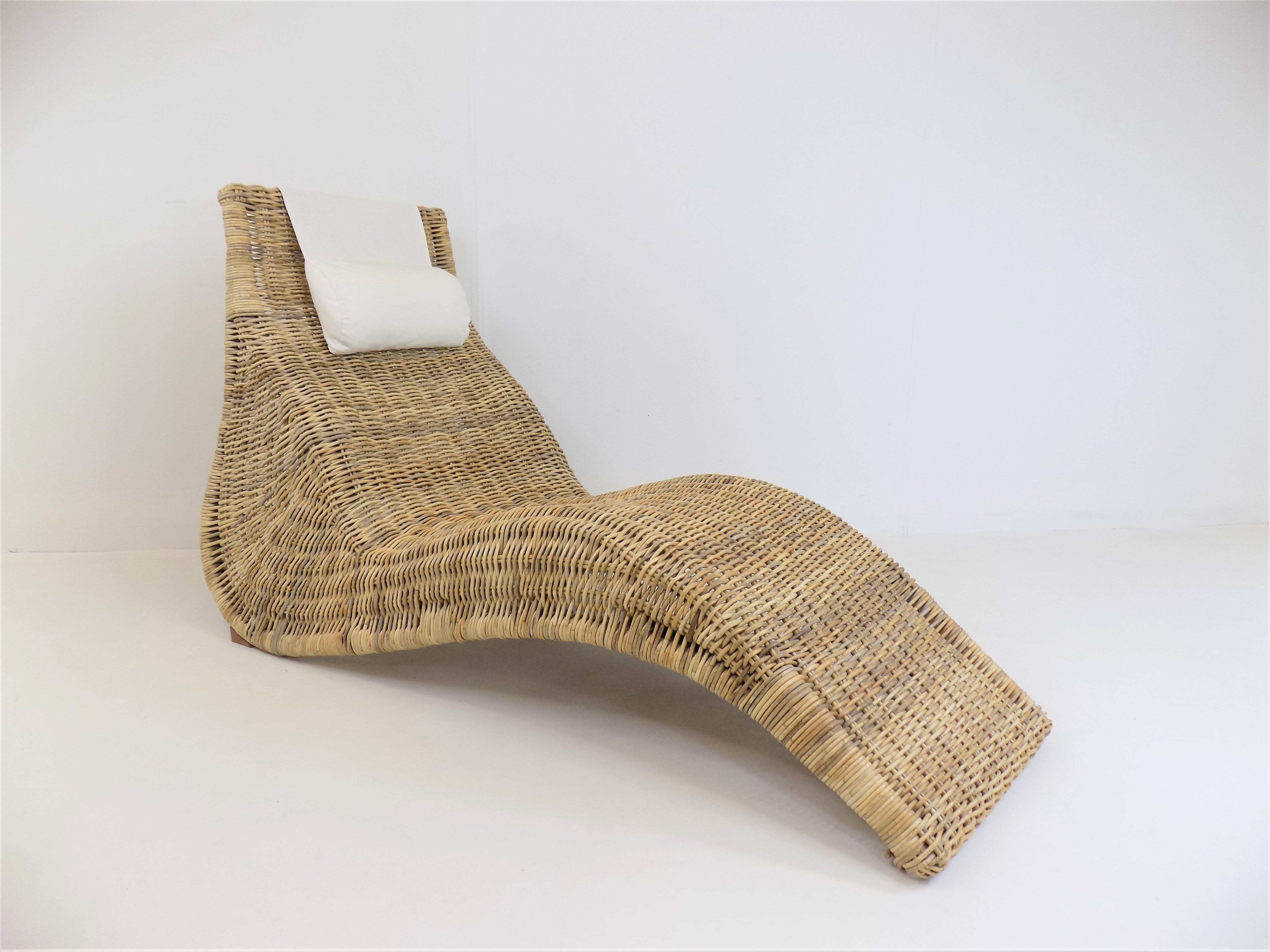 Karlskrona rattan lounger by Carl Öjerstam