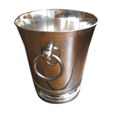 Silver metal ice bucket