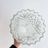 Large moulded glass vase - 1970s/80s