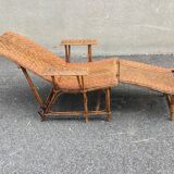 Fauteuil relax en osier