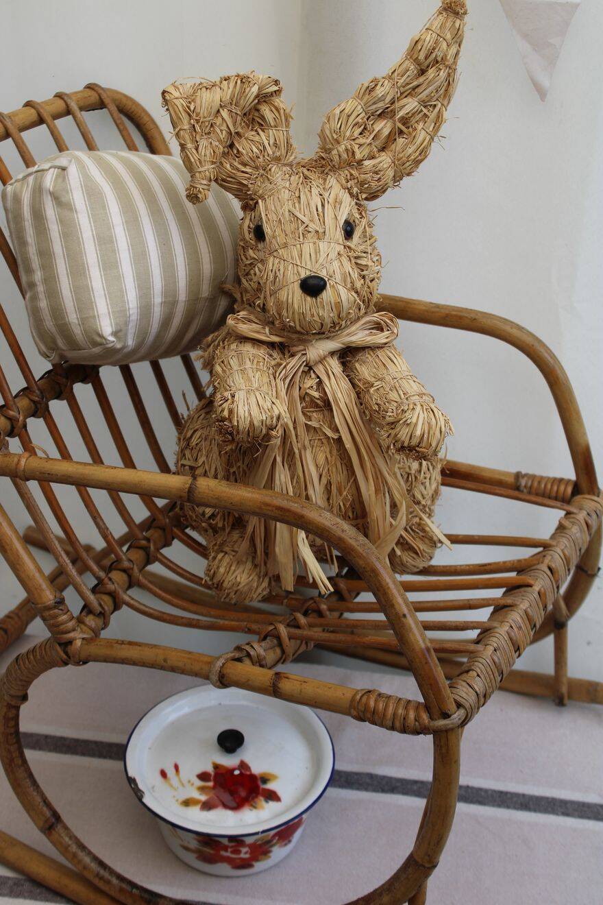 Chaise enfant en rotin