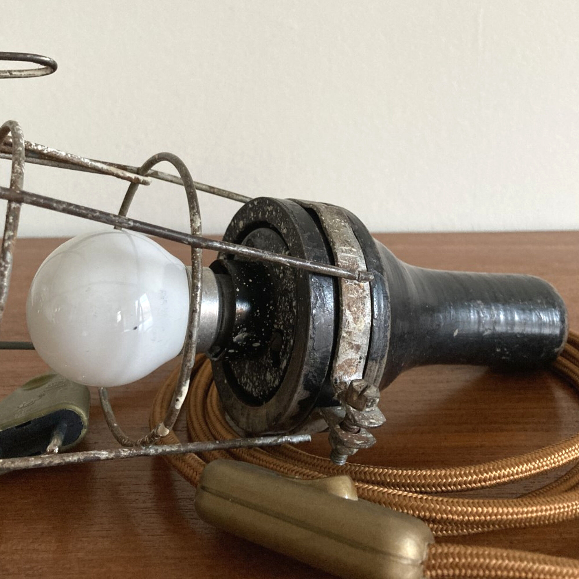 Old wooden handle, industrial, factory, workshop, garage