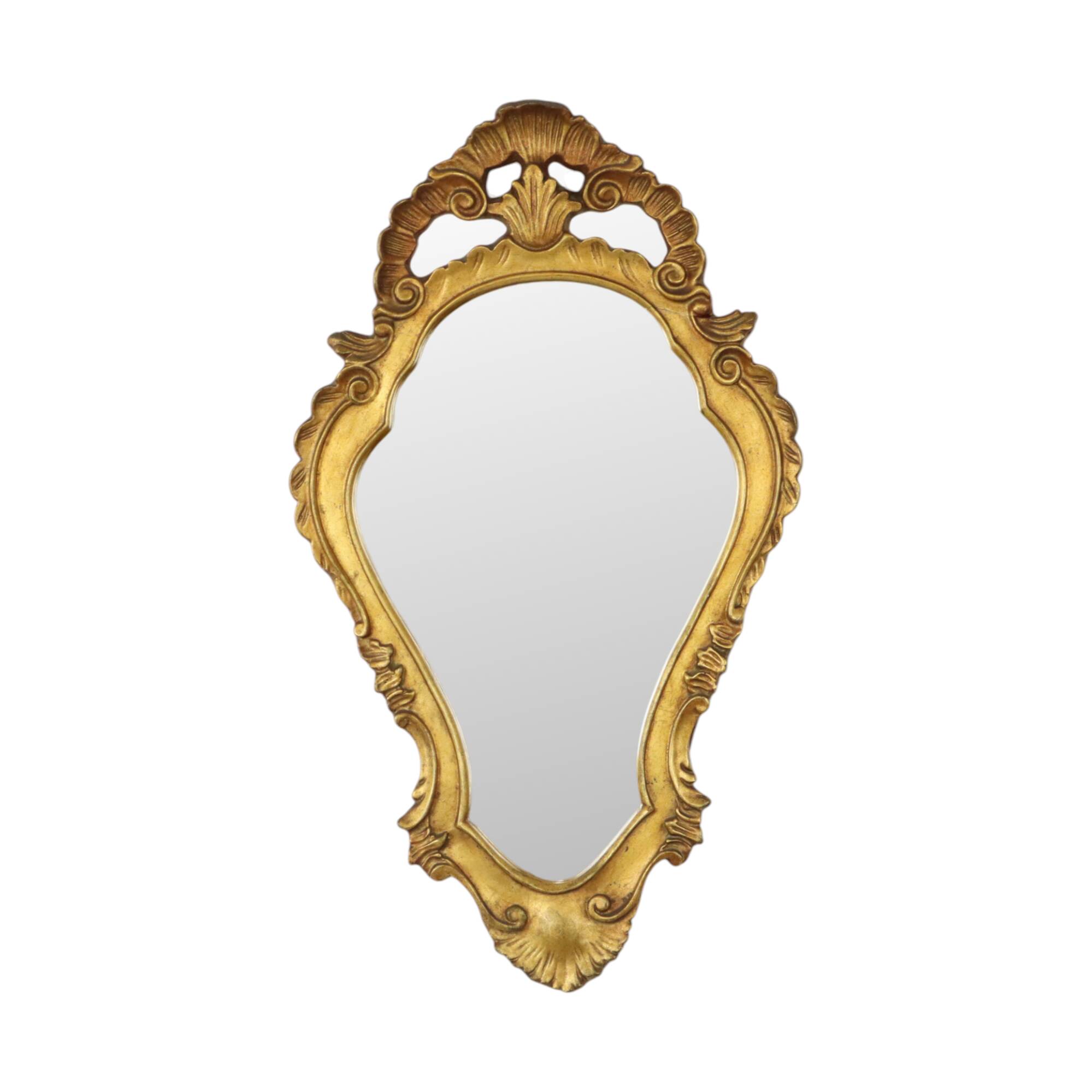 Mid Century Crested Mirror Classic Gold Mirror France